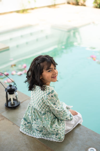 Lotus Bloom Angarakha-Dhoti Set